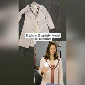 13 Going On 30 Dup Jacket. Women's Pink and Brown Jacket